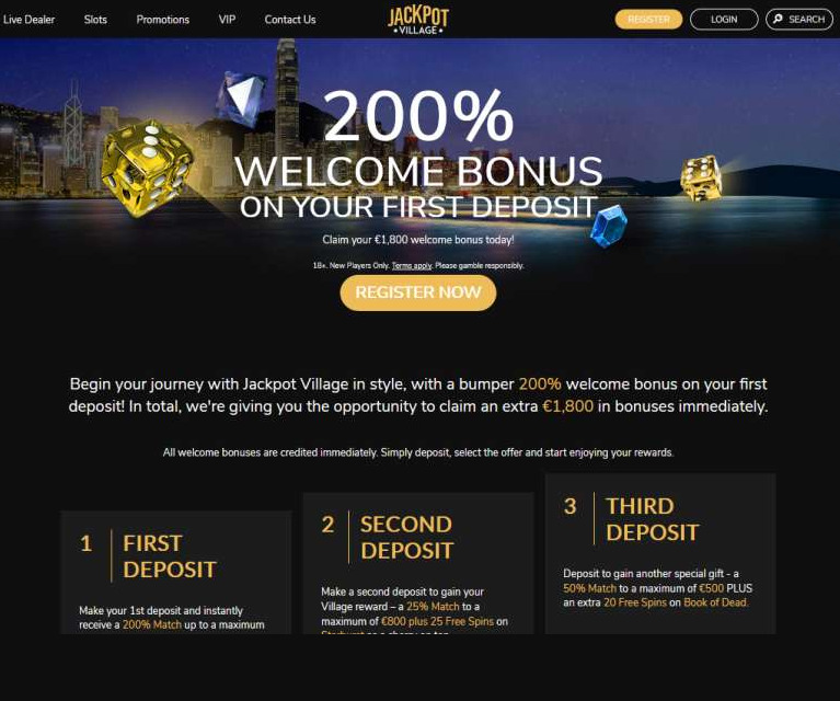 Site officiel du casino Jackpot Village