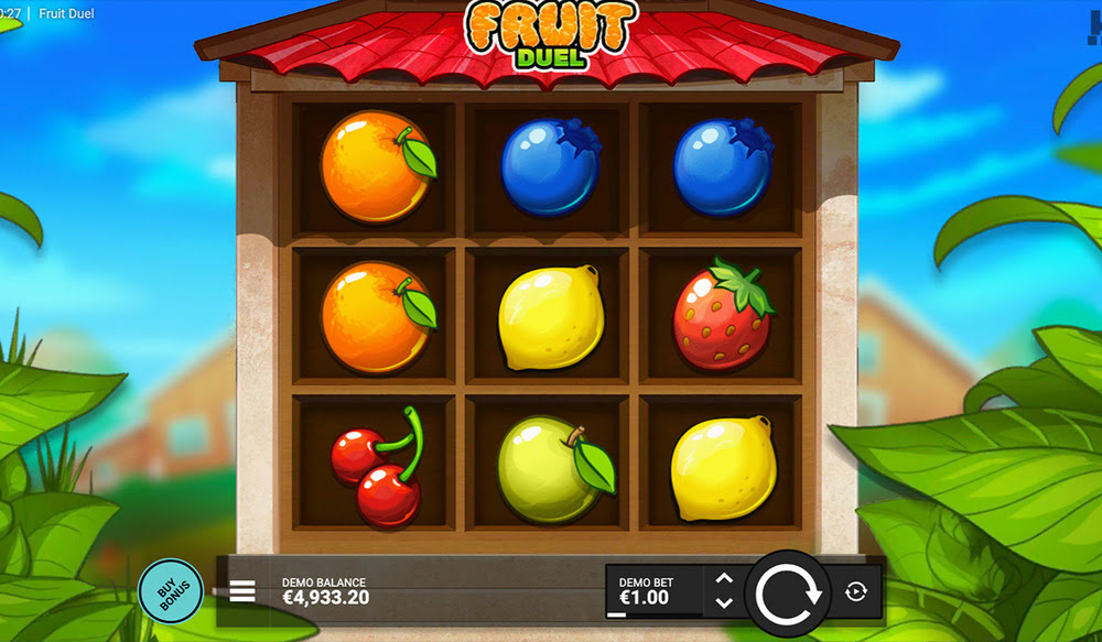 Gameplay van Fruit Duel-slot