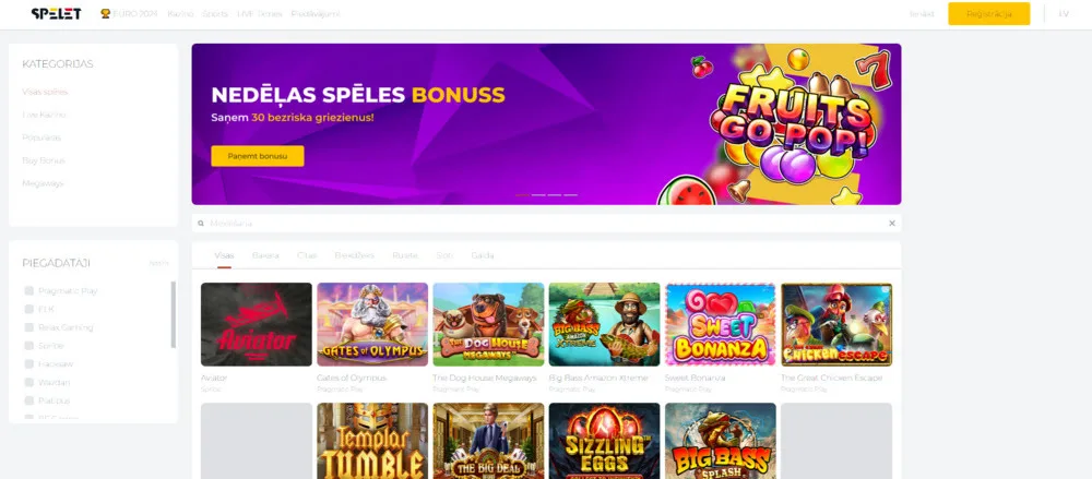 Spelet Casino-Spiele